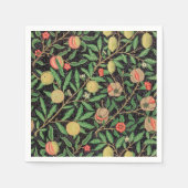 William Morris Fruit Pomegranate Blumenmuster Serviette (Vorderseite)