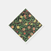 William Morris Fruit Pomegranate Blumenmuster Serviette (Ecke)