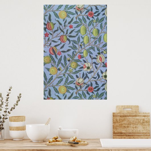 William Morris Fruit Pomegranate Poster (Küche)