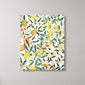 William Morris Fruit Pomegranate Weißer Ornament Leinwanddruck (Vorderseite)