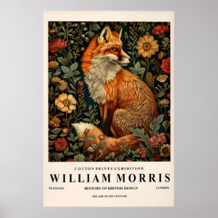 William Morris Fuchs Dekor, Botanischer Druck, Dun Poster