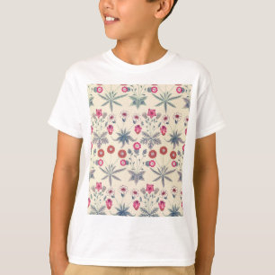 William Morris Gänseblümchen Blumenmuster Rot Oran T-Shirt