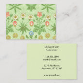 William Morris-Gänseblümchen-Muster Visitenkarte (Vorne/Hinten)