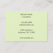 William Morris-Gänseblümchen-Muster Visitenkarte (Rückseite)