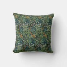 WILLIAM MORRIS GARDEN DARK GREEN FLORAL 8