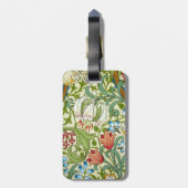 William Morris Garden Lily Wallpaper Gepäckanhänger (Rückseite vertikal)