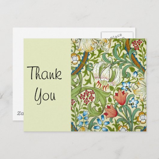 William Morris Garden Postkarte (Vorne/Hinten)