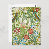 William Morris Garden Postkarte (Vorne/Hinten)