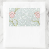 William Morris GardenTulip Rechteckiger Aufkleber (Tasche)