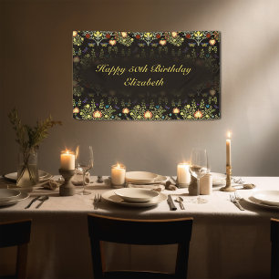 William Morris Geburtstagsfeier Banner