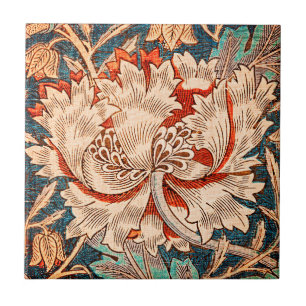 William Morris Geißblatt Arts Crafts Blumengestalt Fliese