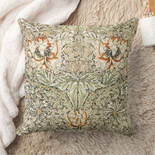 William Morris Geißblatt Blumen Wallpaper Kissen