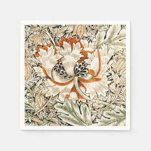 William Morris Geißblatt-Blumen-Wallpaper Serviette