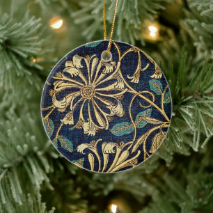 William Morris Geißblatt-Blumenmuster Keramik Ornament