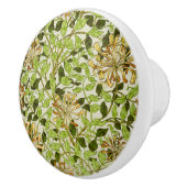 William Morris Geißblatt Grün Blumen Keramikknauf (Rechts)