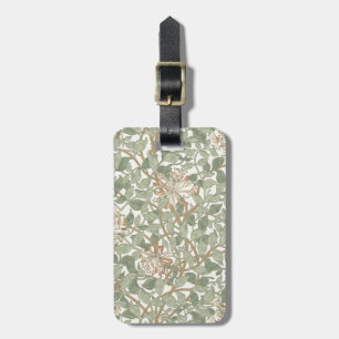 William Morris Geißblatt Grün Floral Gepäckanhänger