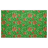 William Morris-Geißblatt, korallenrotes Rotes und Stoff (Fat Quarter (45,7 x 55,9 cm))