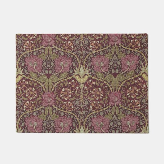 William Morris, Geißblatt, mit Blumen. Muster, Fußmatte (Vorderseite)