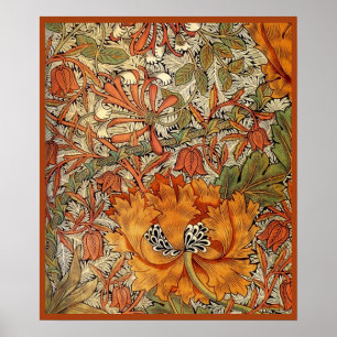 William Morris-Geißblatt Poster