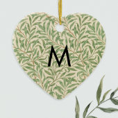 William Morris Gemustert Willow Bough Monogram Keramik Ornament