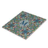 William Morris Geometric Mit Monogramm Pattern Fliese (Seite)
