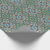William Morris Geometric Mit Monogramm Pattern Geschenkpapier (Ecke)
