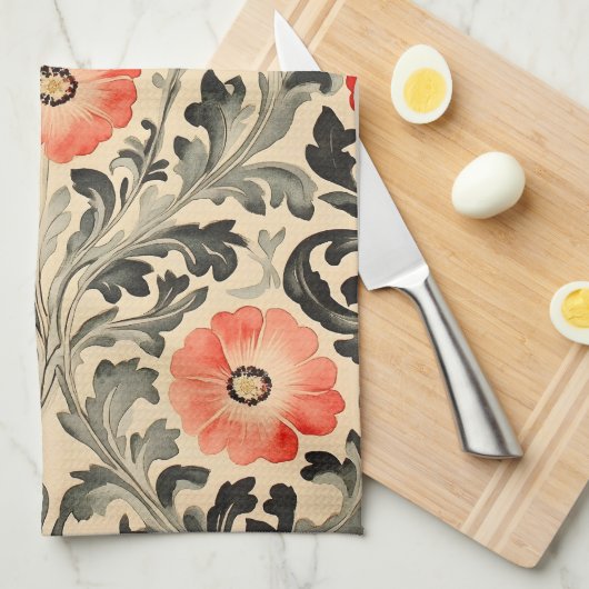 William Morris Geschirrtuch (Viertel Falte)