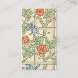 William Morris-Gitter-Muster Visitenkarte