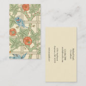 William Morris-Gitter-Muster Visitenkarte (Vorne/Hinten)