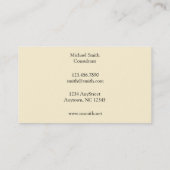 William Morris-Gitter-Muster Visitenkarte (Rückseite)