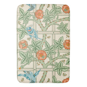William Morris Gitter-Victorian-Tapete Badematte