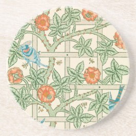 William Morris Gitter-Victorian-Tapete Getränkeuntersetzer