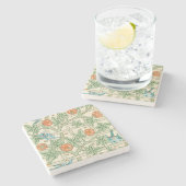 William Morris Gitter viktorianische Tapete Steinuntersetzer (Seitenansicht)