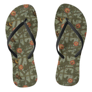 William Morris Gitter-Wallpaper-Kunst Badesandalen