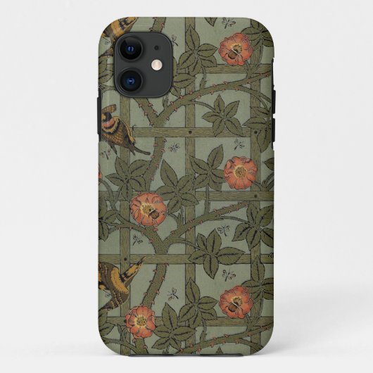 William Morris Gitter-Wallpaper-Kunst Case-Mate iPhone Hülle (Rückseite)