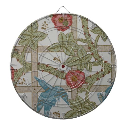 William Morris Gitter-Wallpaper-Kunst Dartscheibe (vorne)