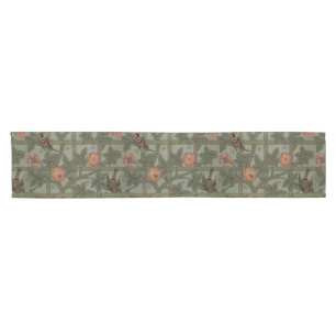 William Morris Gitter-Wallpaper-Kunst Kurzer Tischläufer