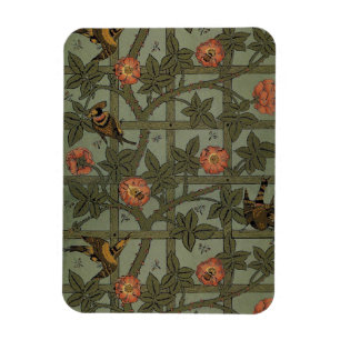 William Morris Gitter-Wallpaper-Kunst Magnet