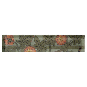 William Morris Gitter-Wallpaper-Kunst Namensplakette