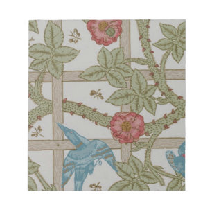 William Morris Gitter-Wallpaper-Kunst Notizblock