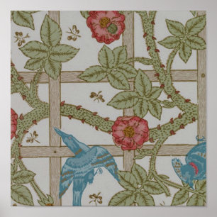 William Morris Gitter-Wallpaper-Kunst Poster