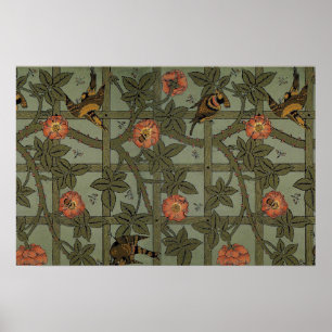 William Morris Gitter-Wallpaper-Kunst Poster
