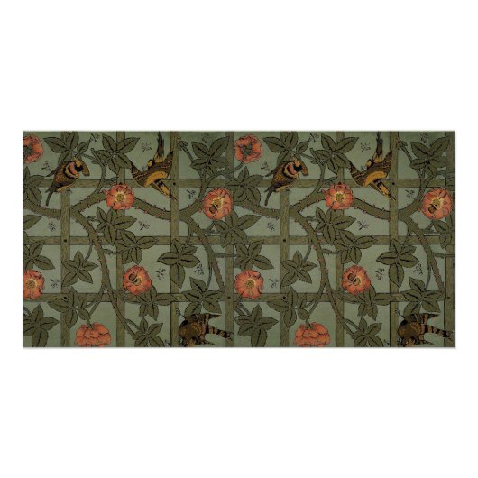 William Morris Gitter-Wallpaper-Kunst Poster (Vorderseite)