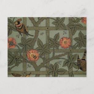 William Morris Gitter-Wallpaper-Kunst Postkarte