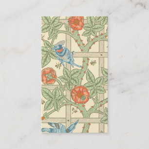 William Morris Gittermuster Visitenkarte