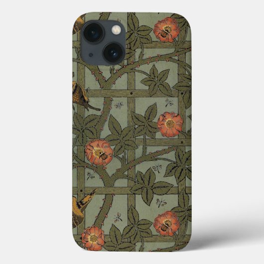 William Morris Gittertapete Kunst Case-Mate iPhone Hülle (Rückseite)