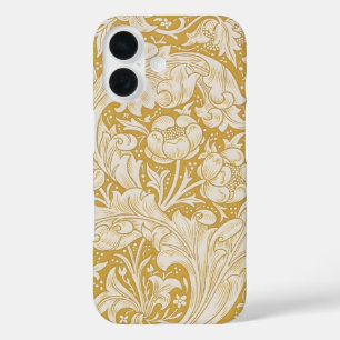 William Morris Gold Bachelors Button Floral iPhone 16 Hülle