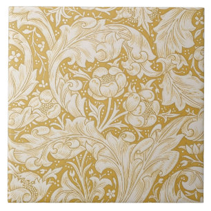 William Morris Gold Bachelors Button Floral Fliese