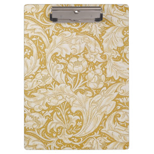 William Morris Gold Bachelors Button Floral Klemmbrett