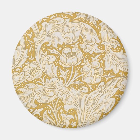 William Morris Gold Bachelors Button Floral Magnet (Vorne)